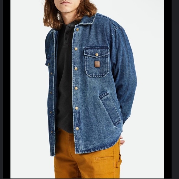 Brixton Blue Durham Relaxed Fit Denim Jacket XL - Picture 1 of 11